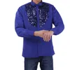 TiaoBug Fashion Men Latin Dance Costumes Shiny Sequined Long Sleeve Choir Dance Stage Top Shirt Modern Tango Rumba Wear