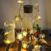 Künstliche Plumeria-Blume, LED-Lichterkette, Schlafzimmer, Wohnzimmer, dekorative Lichterkette, batteriebetriebene Hochzeitszimmerlampe