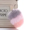Мороженое Cute брелок Fur Pompom Кошелек Брелок плюшевый Fuzzy телефон шарм кошелек сумка автомобилей брелки Accessorices брелков