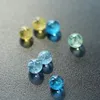 Perlas Terp de vidrio de 6 mm Inserte cuentas luminosas que brillan en azul oscuro, naranja claro para uñas de cuarzo con parte superior plana, plataforma petrolera