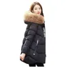 Ostrich gratuit 2019 New Parka Femme Winter Coats Womans Casual Fourrure à capuche à capuche à capuche Chaud Parkas Femme Manteau N301