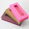 Partihandel Bling Glitter False Eyelash Förpackning Box Fake 3D Mink Eyelashes Boxes Magnetic Black Rose Gold Case Lashes Tom Box