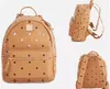 Lederhandtaschen Hohe Qualität 2 Größen Männer und Frauen Schulrucksack berühmter Nietendruck Rucksack Designer Damentaschen Jungen- und Mädchenrucksack