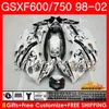 Body For SUZUKI Scorpion black KATANA GSX600F GSXF750 1998 1999 2000 2001 2002 2HC60 GSXF 750 600 GSX750F GSXF600 98 99 00 01 02 Fairing kit