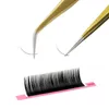 KIMCCI 2PCSLOT Qualité professionnelle CurvedStaight Twezers en acier inoxydable Faux outils de maquillage d'extension de cils Gold Twezer6103044