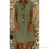 Frauen Kleid Plus Größe Kleider Frauen Lose Sommer Stil Feminino Vestido Baumwolle Casual Große Größe Damen Kleid Boho Sommerkleid hotsell