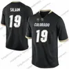 NCAA Colorado Buffaloes # 19 Rashaan Salaam 16 Mason Crosby 6 Paul Richardson 9 JUWANN WINFREE черный серый белый пенсионерный футбол для футбола 4XL