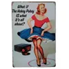 20*30CM/5 pcs a lot Tin Signs painting Coffee Shop or Bars and Restaurant Pub Sexy Lady Vintage men cave Plates Wall Art decoration Bar Metal poster