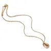 Nuova collana Chian con ciondolo a conchiglia della Boemia per donna Colore oro / argento Girocollo corto Collana con gioielli Boho femminili