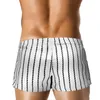 Nya män randiga pyjamas shorts Hombre Casual Home Sleepwear Male Sleep Boxer Korta bottnar Lounge Underkläder Partihandel och detaljhandel