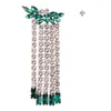 Hurtownie - Super Glittering Fashion Luksusowy Projektant przesadzony Pełna Kolorowa Kryształowa Asymetria Długie Tassel Stud Earring