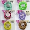 Dzieci Kolorowe Jd Scrunchies Pierścień Włosów Multicolor Ponytail Uchwyt Małe Guma Koło Elastyczne Paski Liny Akcesoria do włosów 10 sztuk za znacznik D3602