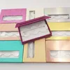 ELB005 wholesale 3 pair eyelashes and tweezers lash packaging box fake 3d mink lashes box empty case free logo