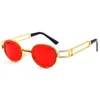 Красочные маленькие круглые солнцезащитные очки для женщин с бриллиантами солнце