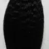 14 "18" 20 "22" 24 "grossier yaki Remy kératine i Tip crépus raides Extensions de cheveux pré naturels Extension de cheveux humains 100 pièces