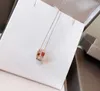 Fashion- Scale Necklace Luxury Jewelry S925 Sterling Silver necklace 18k Rose Gold For women Party Gift