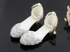Lovely Silver Beads Flower Girls' Shoes Kids' Shoes Girl's Wedding Shoes Kids' Accessories SIZE 26-37 S321024249F