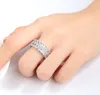 Choucong nuovissimo scintillante gioielli di lusso in argento sterling 925 taglio pera topazio bianco doppio diamante CZ pietre preziose donne del partito Weddi222R