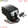 Rechargeable 51.8V/52V 30Ah 1000W li ion electric bike battery for ebike battery f-rog case