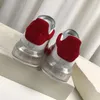 2019 Yeni Renkli Kristal Erkek Günlük Ayakkabılar Deri Vintage Trainer Espadrilles Platformu Moda Kadınlar Sneakers Ayakkabı