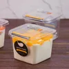 Clear Cake Box Transparent Square Mousse Plastic Cupcake Boxes With Lid Yoghourt Pudding Wedding Party Supplies QW9410