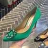 2019 Flock Brand Design Women Shoes New Luxury Crystal Pointed Tee High High Cheels Shoes Ladies Wedding Shoes255o