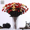 Simulated bouquet 15 head Rose PE Decoration Flowers Artificial Fake Flower in Pastoral Style of Silk roses Home