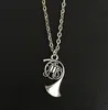 Nouvelle mode tibétaine argent corne française trompette pendentif colliers breloques pour femmes Collier ras du cou Wicca païen gothique bijoux