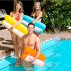 Vatten hängmatta retar uppblåsbar flytande simmadrass Sea Swimming Ring Pool Party Toy Lounge Bed for Swimming1123567