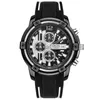 Smael relogio masculino smael pulseira de borracha moda masculina relógio de quartzo SL-9081 mostrador fino botão pino 30m relógio de pulso à prova d'água 269s