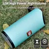 TG Bluetooth Speaker Portable Outdoor Loudspeaker Wireless Mini Column 3D 10W Stereo Music Surround Support FM TFCard Bass Box