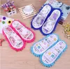 Lazy Cleaning Foot Cleaner Shoes Mop Slipper Microfiber Soft Wearable Shoes Bathroom Floor Dusting Cover Home Cleanning Tools Gift TLZYQ1160
