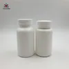 30pcs / lot 150ml 150g 150cc Beyaz kapsül, hap, Vitaminler için Yuvarlak Plastik Kapsayıcı boşaltın