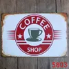 38 Styles Retro Coffee Tin Sign Vintage Metal Psoters Iron Painting Wall Decor For Kitchen Coffee Bar Cafe