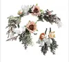 Свадебные укладки цветы корейский стиль парикмахерские клип натуральный сушеный цветок ручной работы тиара свадебное платье аксессуары для волос