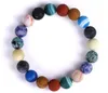 Amantes oito planetas Pedra Natural Bracelet Universo Chakra da ioga Galaxy solares Pulseiras sistema para homens ou mulheres Jóias Dropship GD41