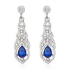 Boucles d'oreilles de mariage de luxe en strass, boucles d'oreilles goutte d'eau en cristal scintillant pour femmes, bijoux de fête de mariage 8222920