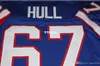 Men Kent Hull #67 genaaide huis Retro Jersey AFC Champion Full Borduurwerk Jersey maat S-4XL of aangepaste naam of nummertrui
