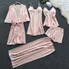 JAYCOSIN nouveau 2019 femmes Sexy dentelle Lingerie vêtements de nuit sous-vêtements Babydoll vêtements de nuit robe 5PC costume 1.22