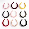 Samt Gepolstertes Haarband Elastisches Stirnband Mädchen Breites Kunststoff Mode Kopfbedeckung Kopfband Hoop Frauen Für Haarschmuck2701754