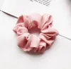 Haarbänder Scrunchie Pferdeschwanz Haarhalter Seil Chiffon Fester Kopfschmuck Elastischer Hahnentritt-Haargummi Accesorios Scrunchy Stirnband YP4850