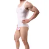 Homens respiráveis ​​sexy leotard colete undershirt fitness wrestling singlet um pedaço bodybuilding bodysuit macho magro swimwear