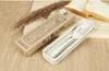 Hot Sale Bestick Set Sustable Eco Friendly Compostable Produkt Vete Fiber Bionedbrytbara TabellWareWCW869