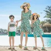 summer family look mother daughter matching dresses mommy and me clothes mom mum girl dress dad son outfits family clothing sets