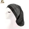 Cap Sleeping Sıcak satış Unisex Açık geniş elastik bant Saten Cep Bonnet ipeksi dreadlock örgü sarkık kapak Erkekler Kadınlar Uzun Silindir