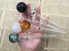 оптовый 14см Pyrex красочных Большие толстого масло горелка Pipe Glass Tube Pipe Oil Горение курительная трубка Nail