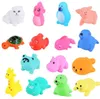 13 Pcs/Set Cute Animals Swimming Water Colorful Soft Rubber Float Squeeze Sound Squeaky Bathing Baby BathToy
