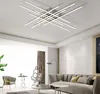 Chroom Moderne LED plafond kroonluchters voor de woonkamer slaapkamer keuken kroonluchter verlichting AC85-265V plating glans Armaturen MY231t