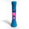 Silicone Purini tubo di vetro tubo della sigaretta 2in1 mano fumo Herb tubo flessibile 90MM bocchino