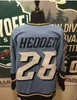 진짜 남자 진짜 자수 ECHL 2010-11 톨레도 Walleye 28 Mike Hedden 5 Simon Danis Pepin Jersey 또는 사용자 정의 모든 이름 또는 숫자 저지